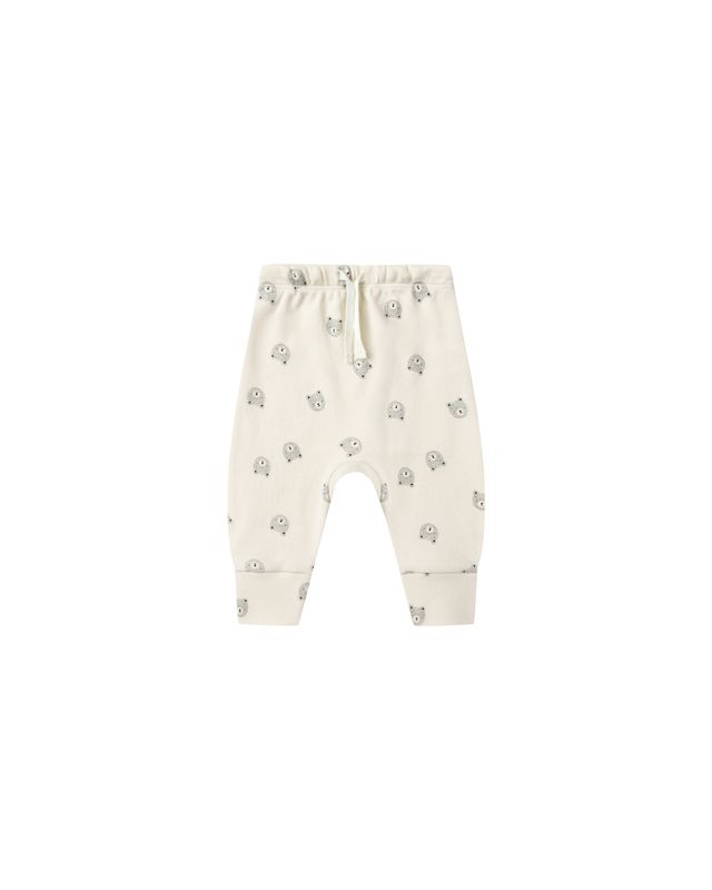 Natural Grey Bear Sweat Pant 0-3m