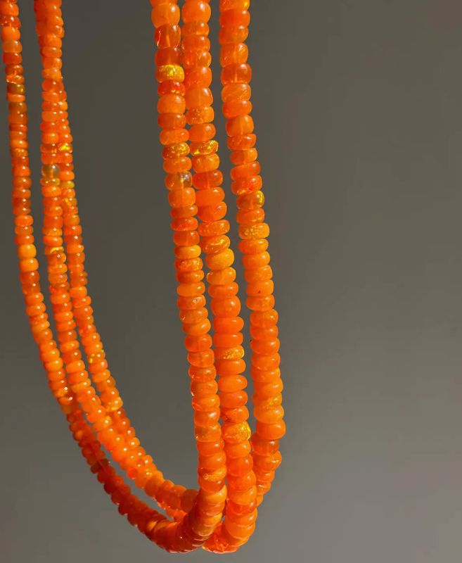 Orange Opal Necklace