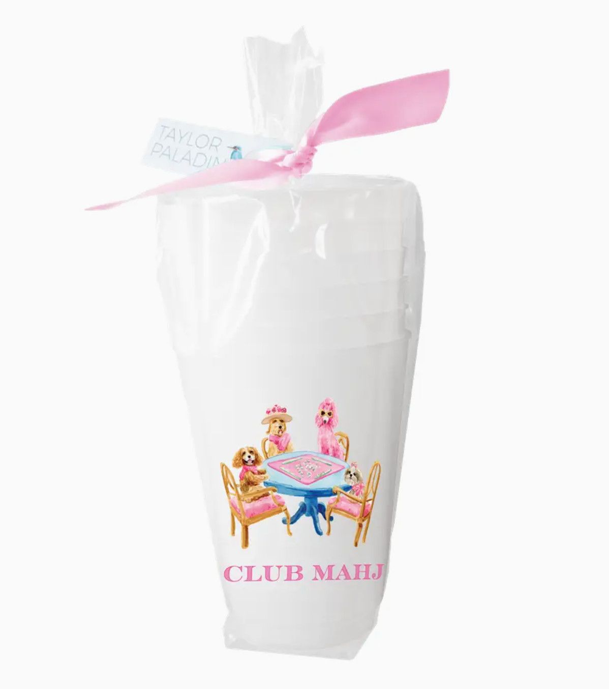 Mahjong Dogs Frosted Cups