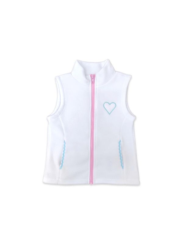 Virginia Vest Pure Coconut, Flamingo &amp; Turquoise