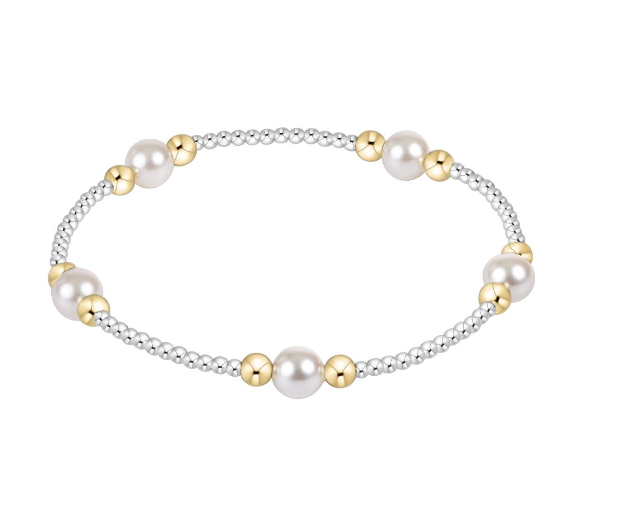 Purpose Pearl 6mm Bead Bracelet - Mixed Metal