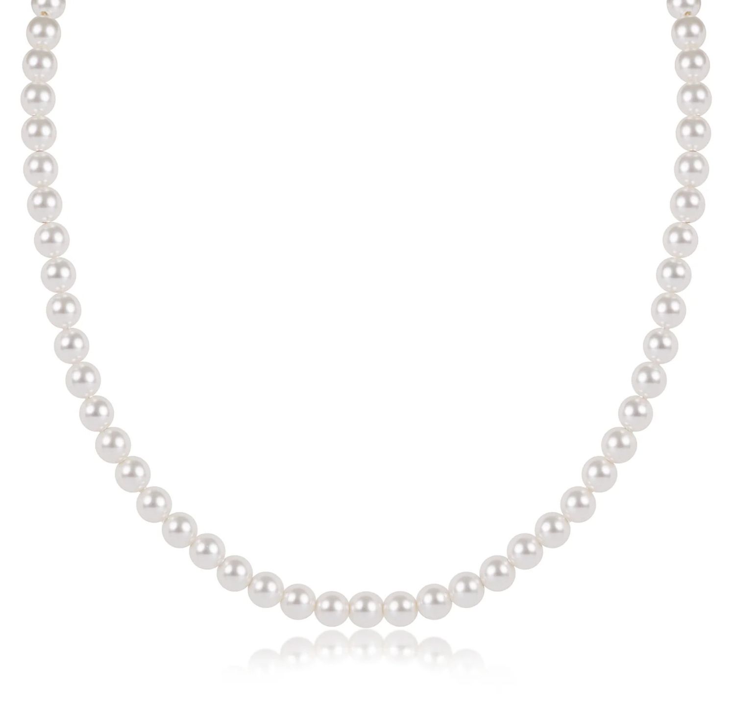 15&quot; Choker Classic Pearl 5mm Bead