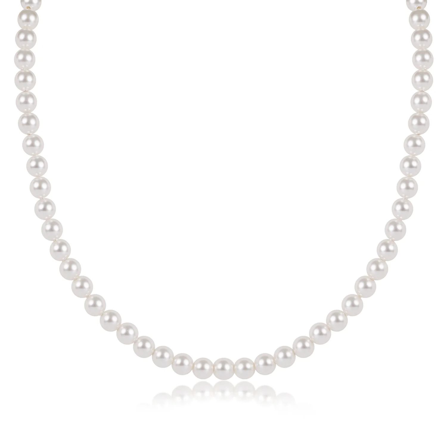 17&quot; Choker Classic Pearl 5mm Bead