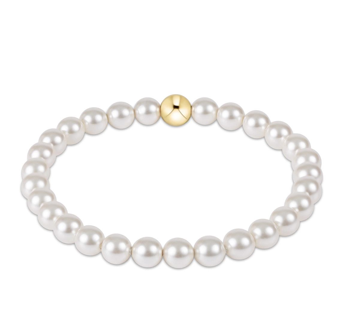 Classic Pearl 6mm Bead Bracelet