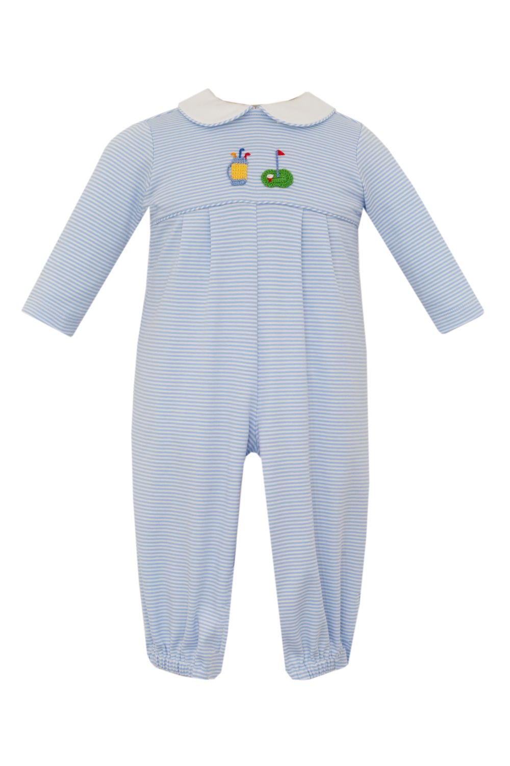 Golf Blue Stripe Knit Boy Long Jump