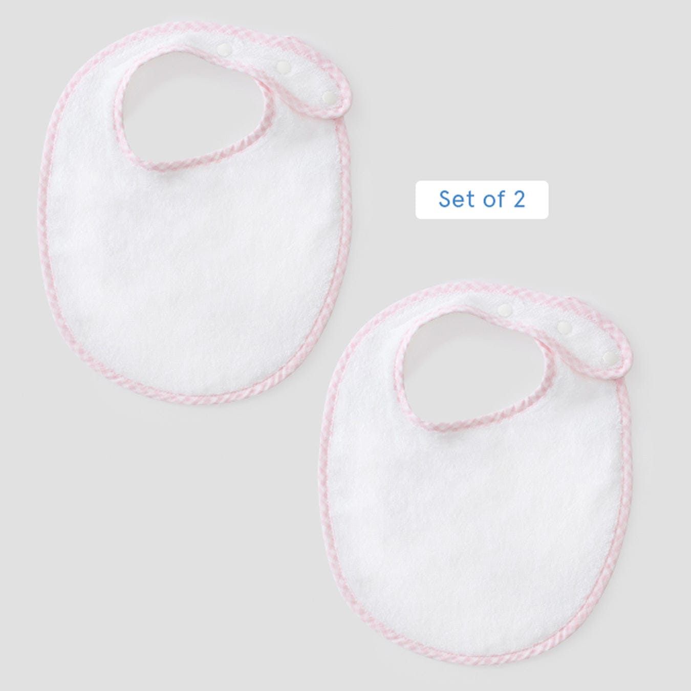 Set of 2 Bibs - Pink