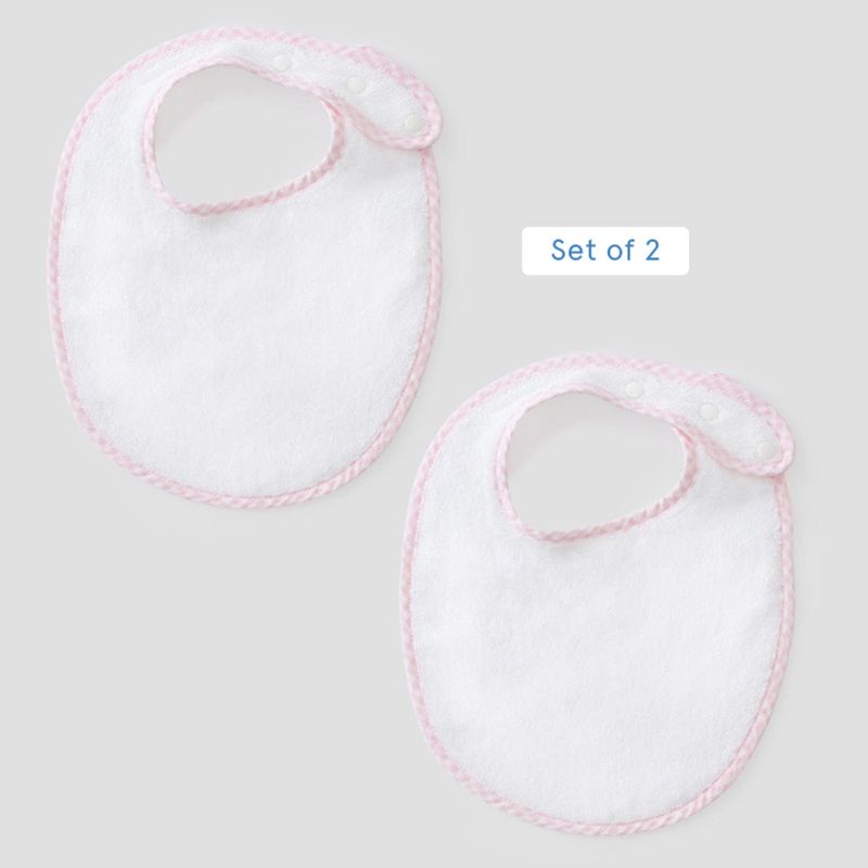 Set of 2 Bibs - Pink
