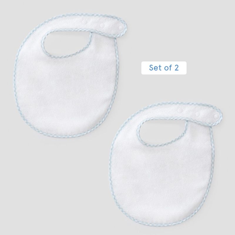 Set of 2 Bibs - Blue