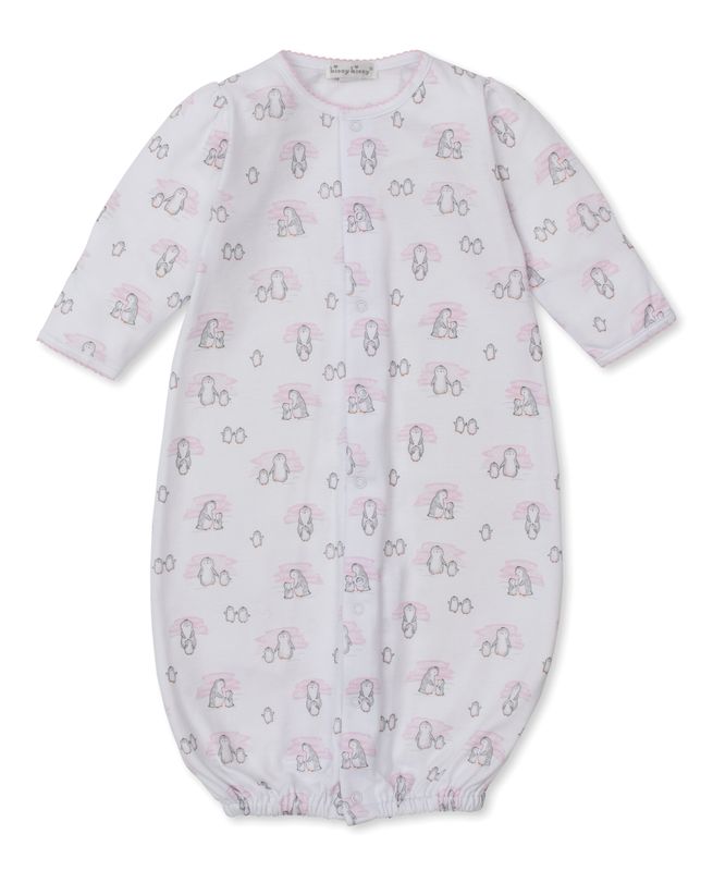 Snow Happy Penguins Pink Conv Gown
