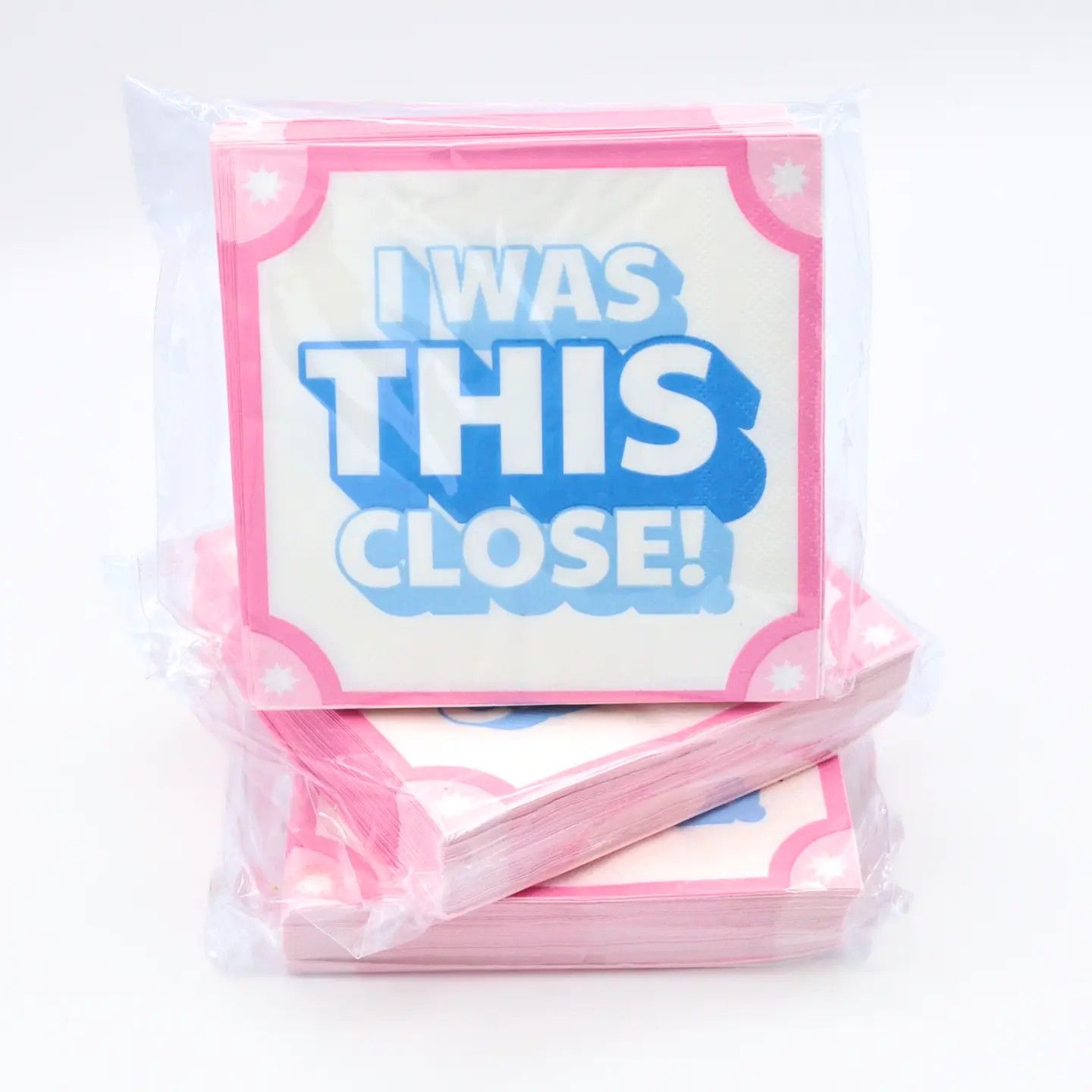 &quot;I Was THIS Close!&quot; Cocktail Napkins