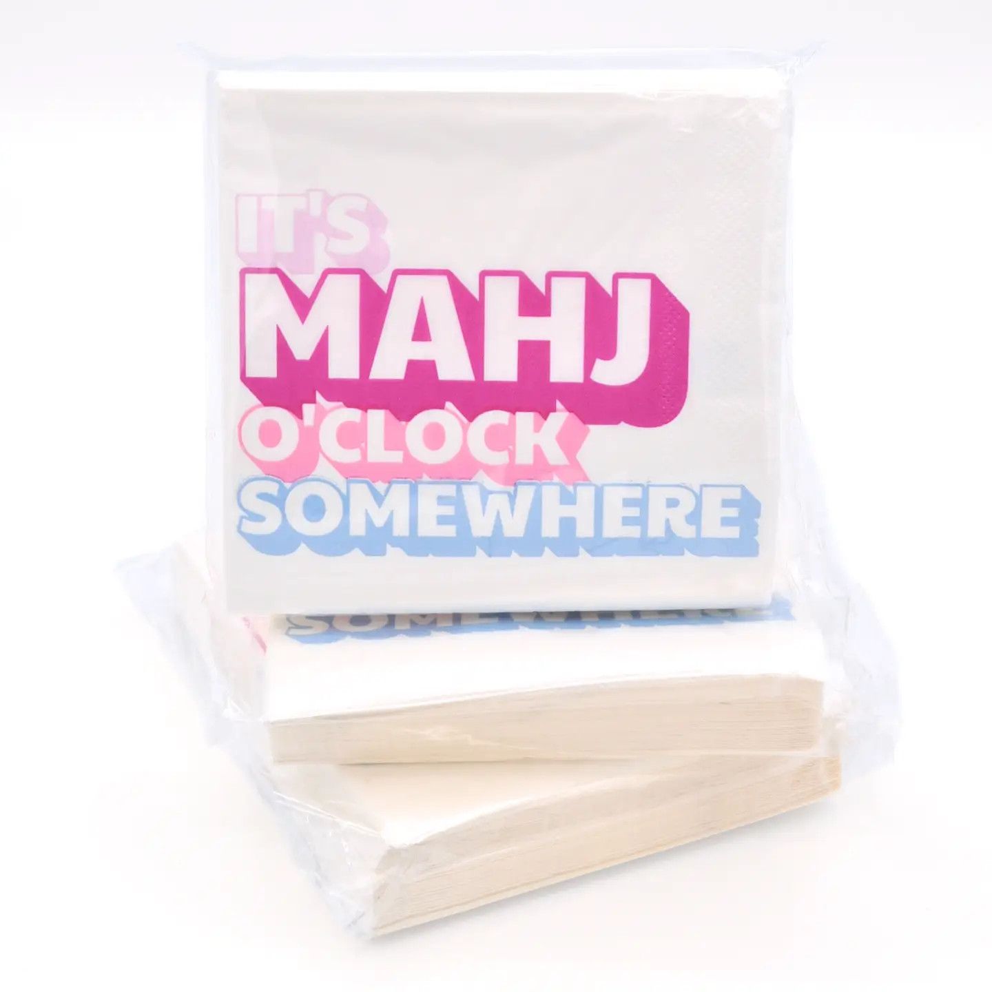 &quot;Its Mahj O&#39;Clock Somewhere&quot; Cocktail Napkins