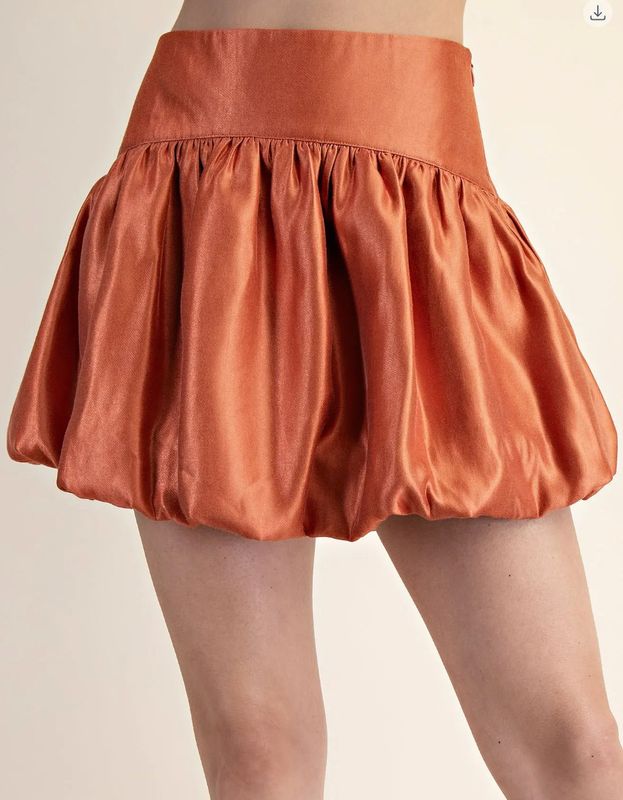 Rust Bubble Skort