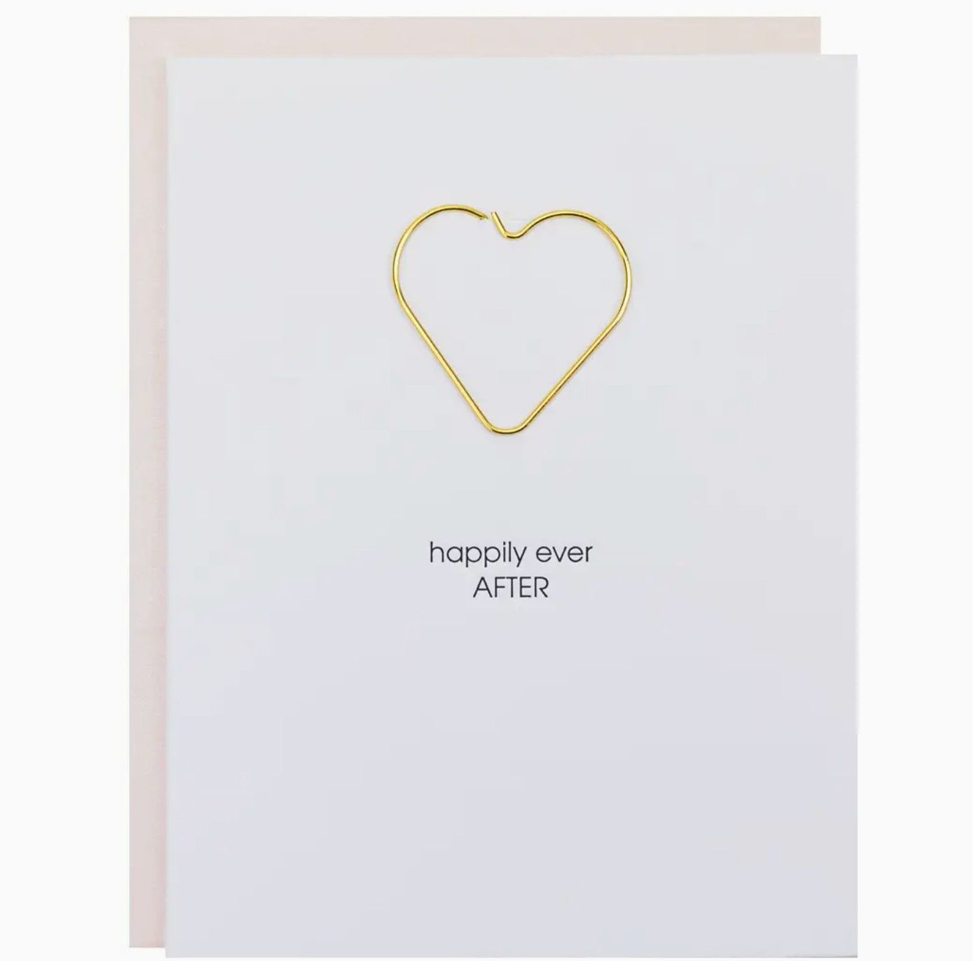 Happily Ever After Heart Paper Clip Card
