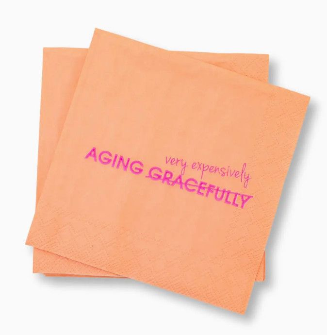 Aging Expensively Cocktail Napkin
