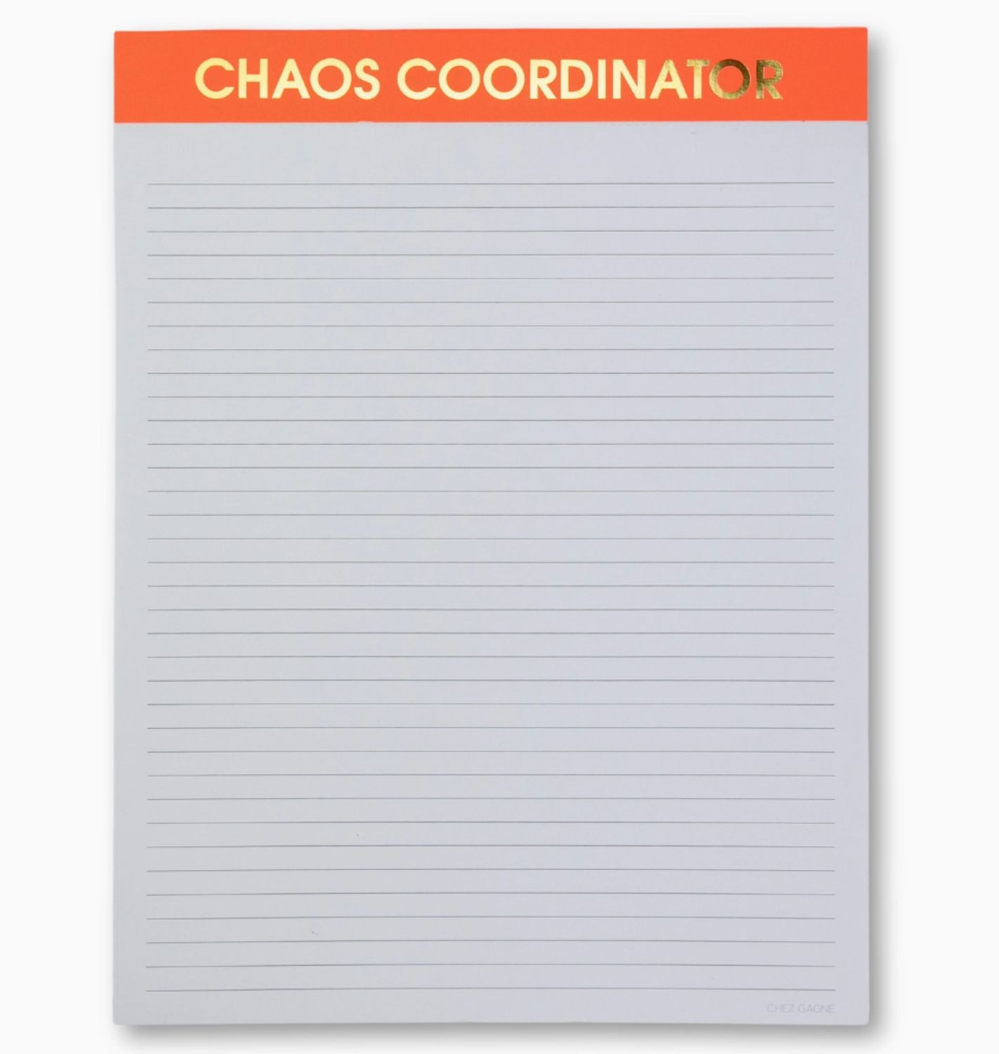 Chaos Coordinator Large Memo Lined Pad