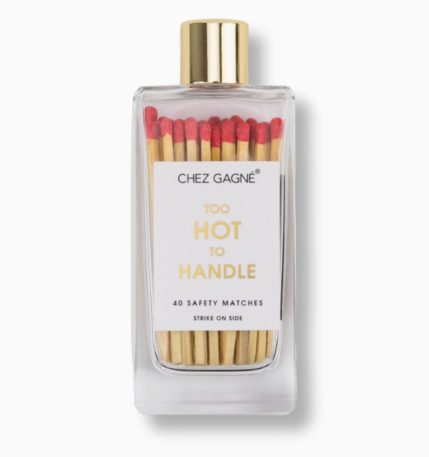 Too Hot To Handle Glass Bottle Matches