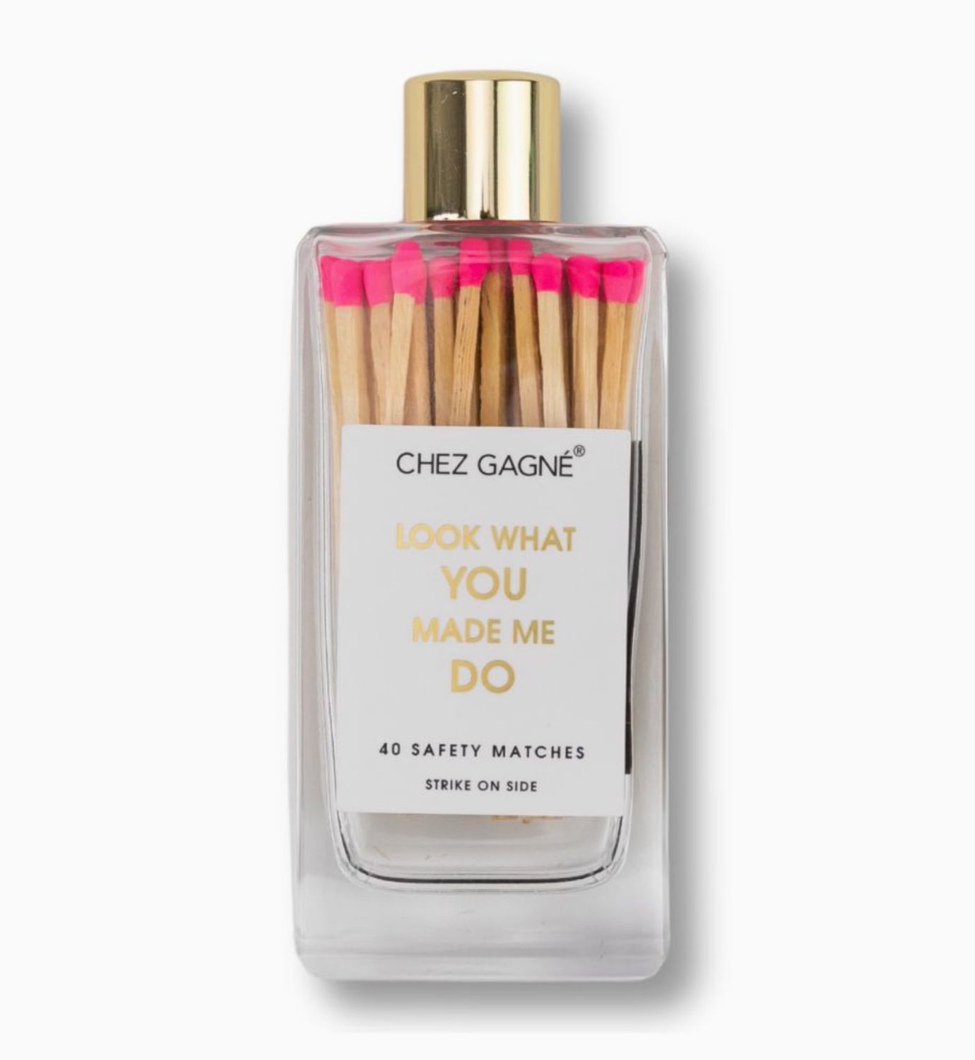 Look What You Made Me Do Glass Bottle Matches