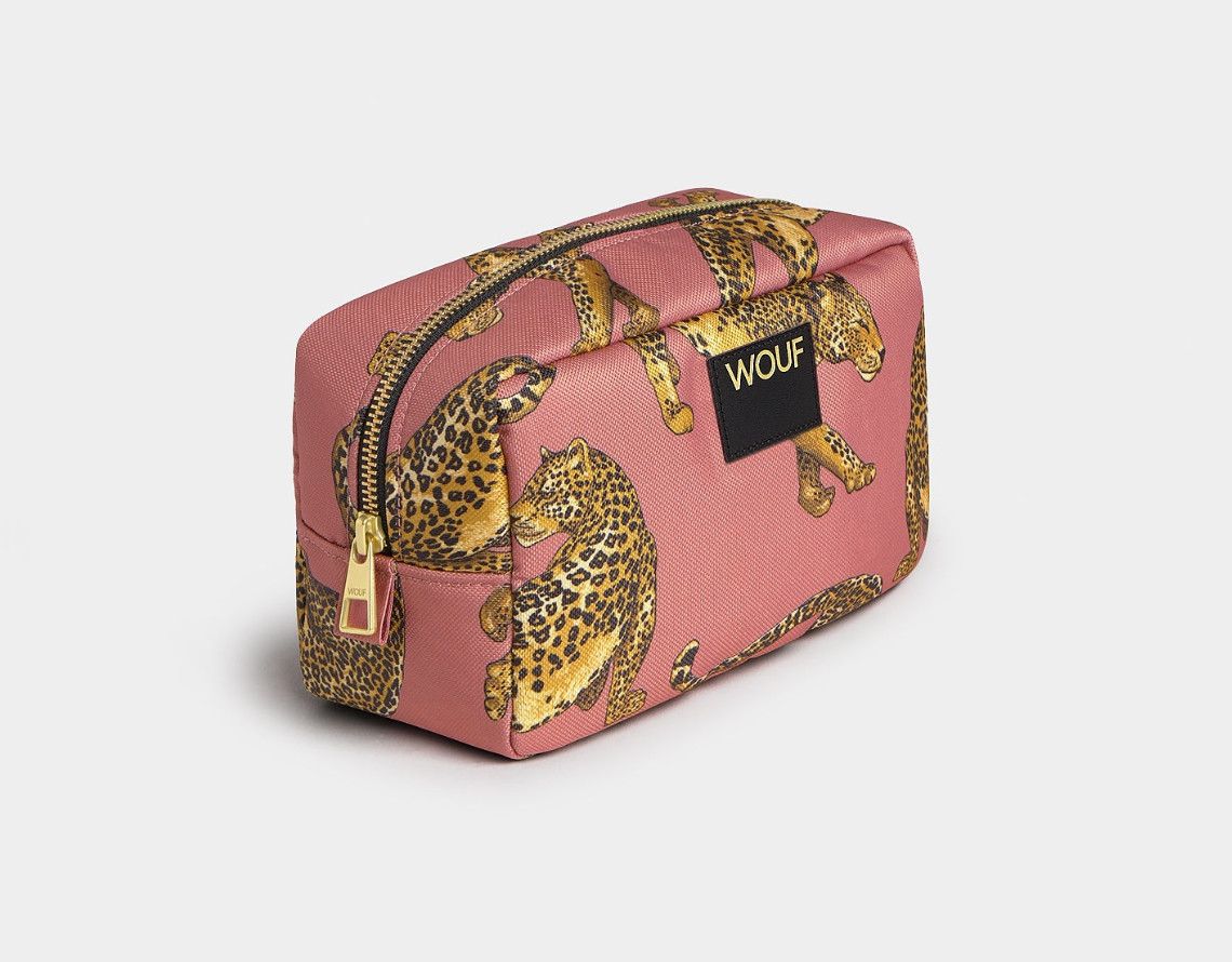 Blush Leopard Toiletry Bag