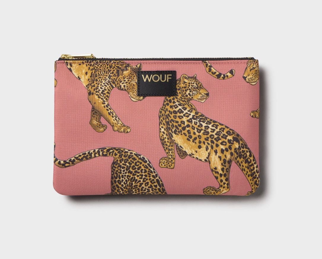 Blush Leopard Pouch