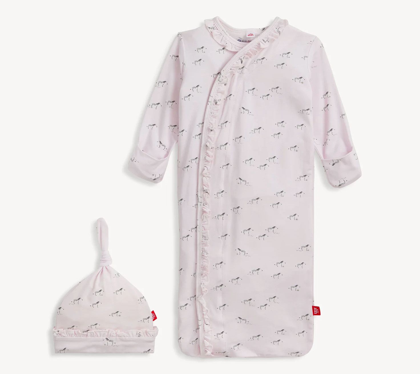 Pink Savannah Plains Modal Gown + Hat w/ Ruffle