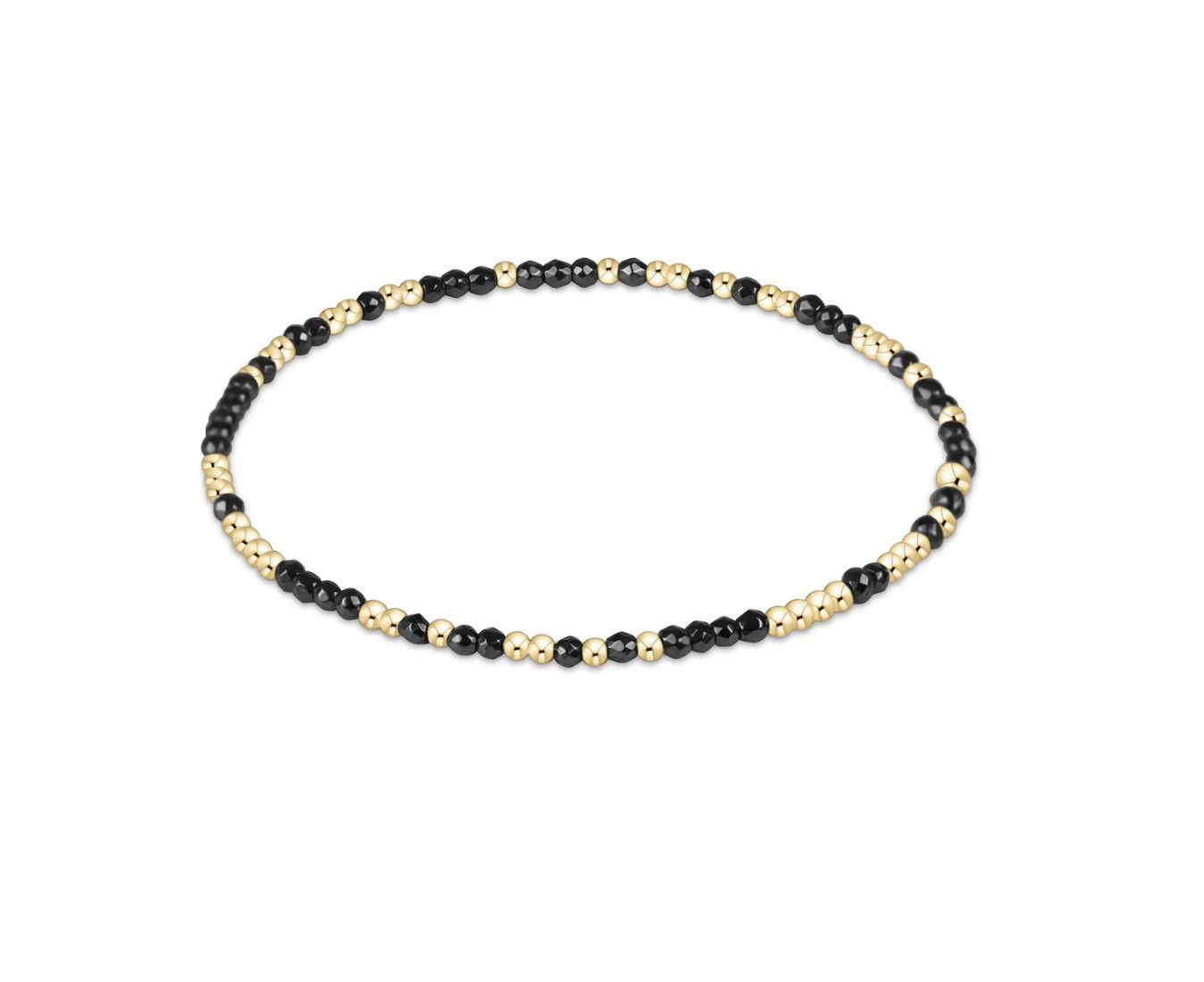 Hope Unwritten Faceted Hematite 2mm Bead Bracelet