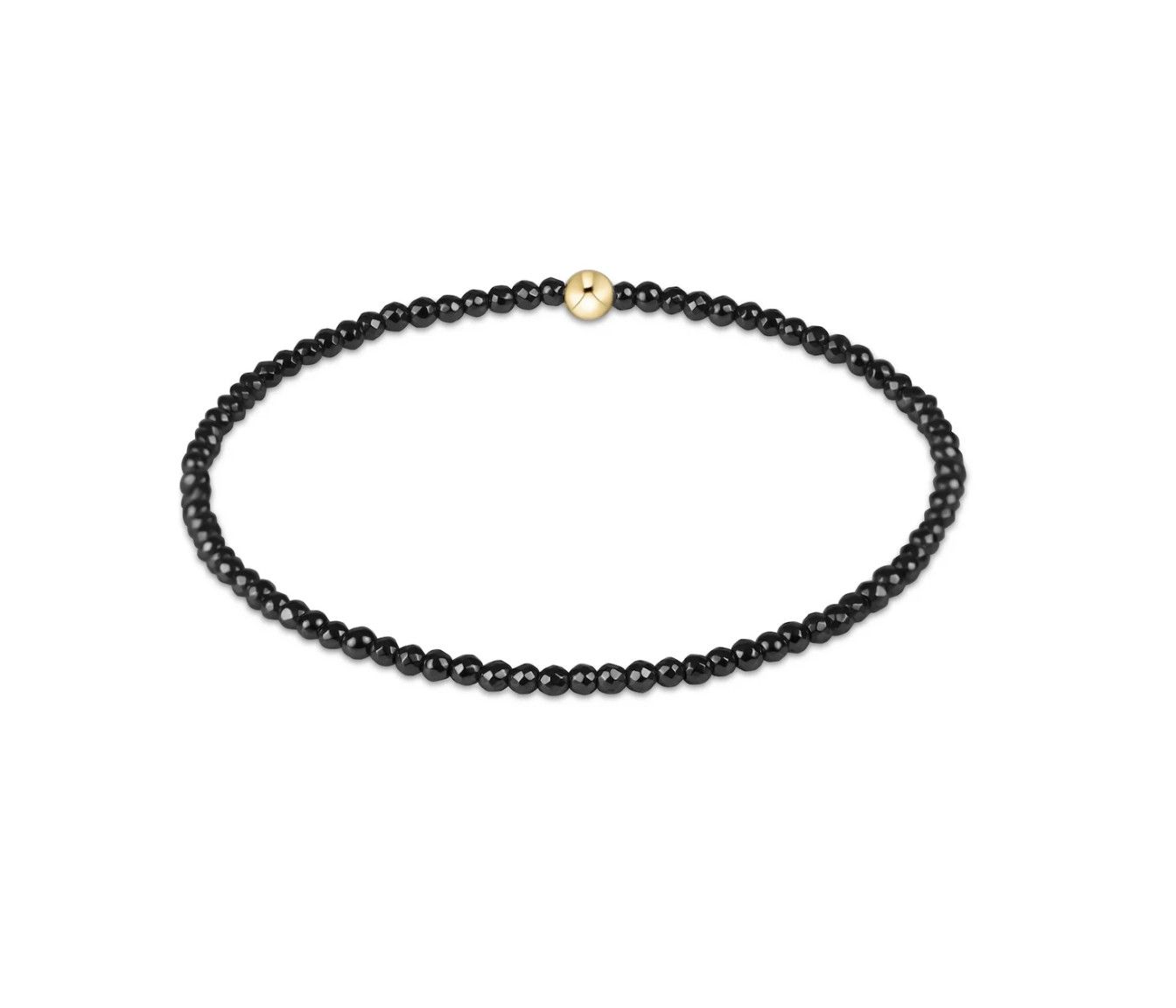 Faceted Hematite 2mm Bead Bracelet
