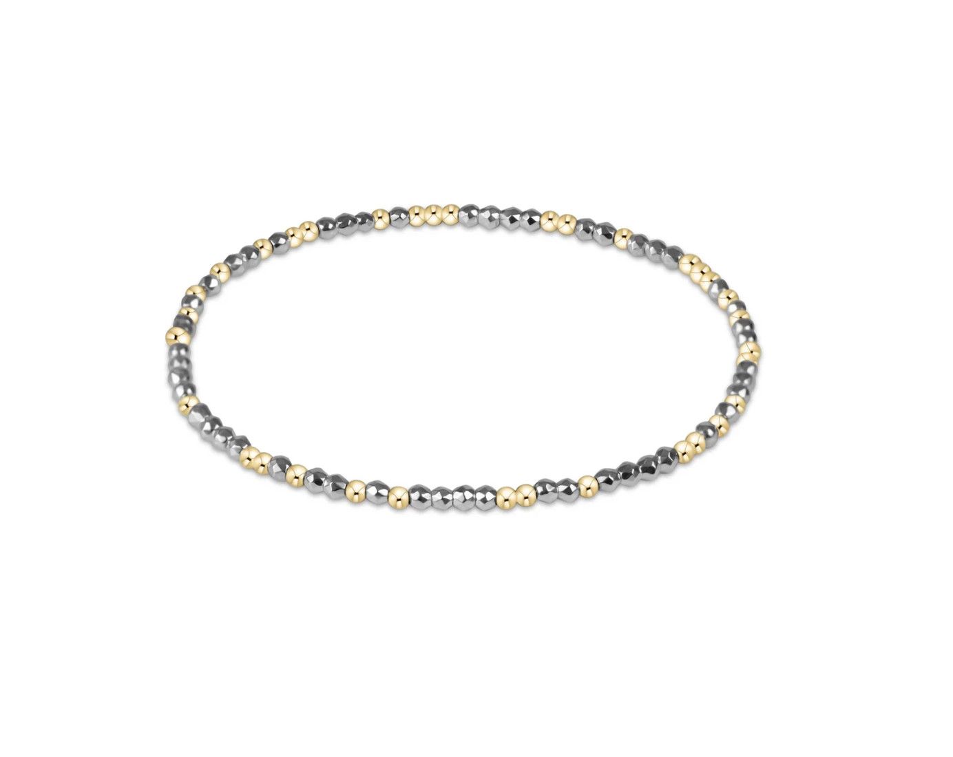 Hope Unwritten Bright Silver Faceted Hematite 2mm