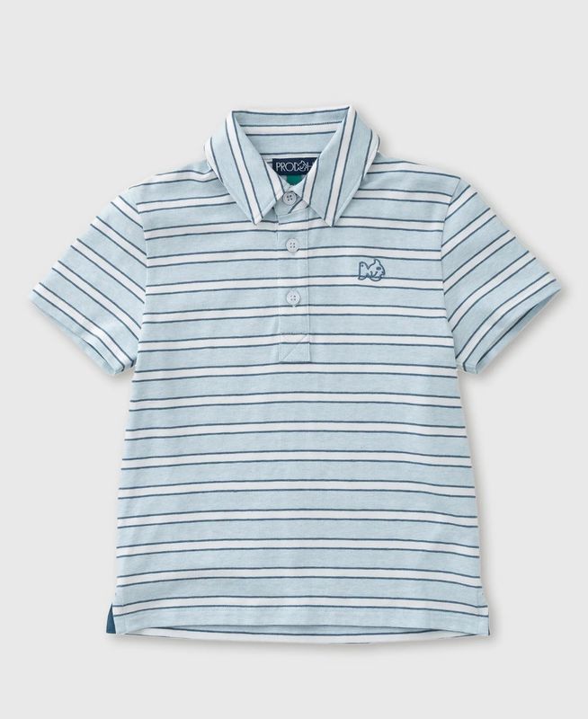 Ice Water Copen Blue Stripe Polo