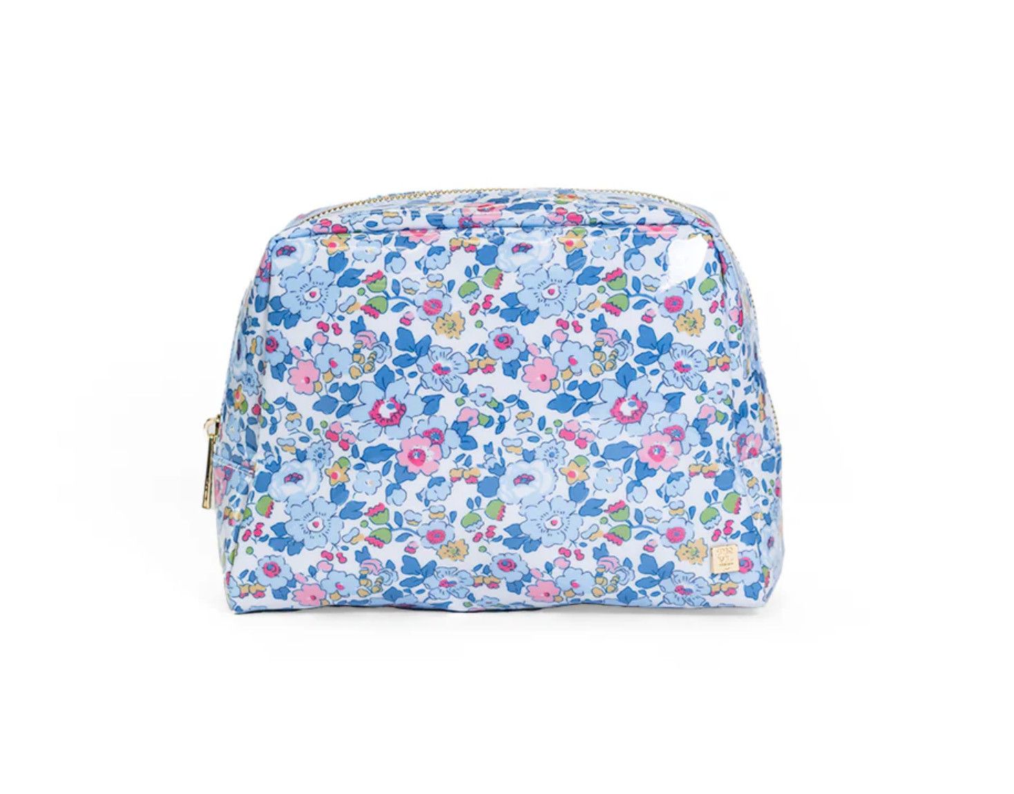 Luxe Gloss Large Cosmetic bag-Bridgehampton Floral