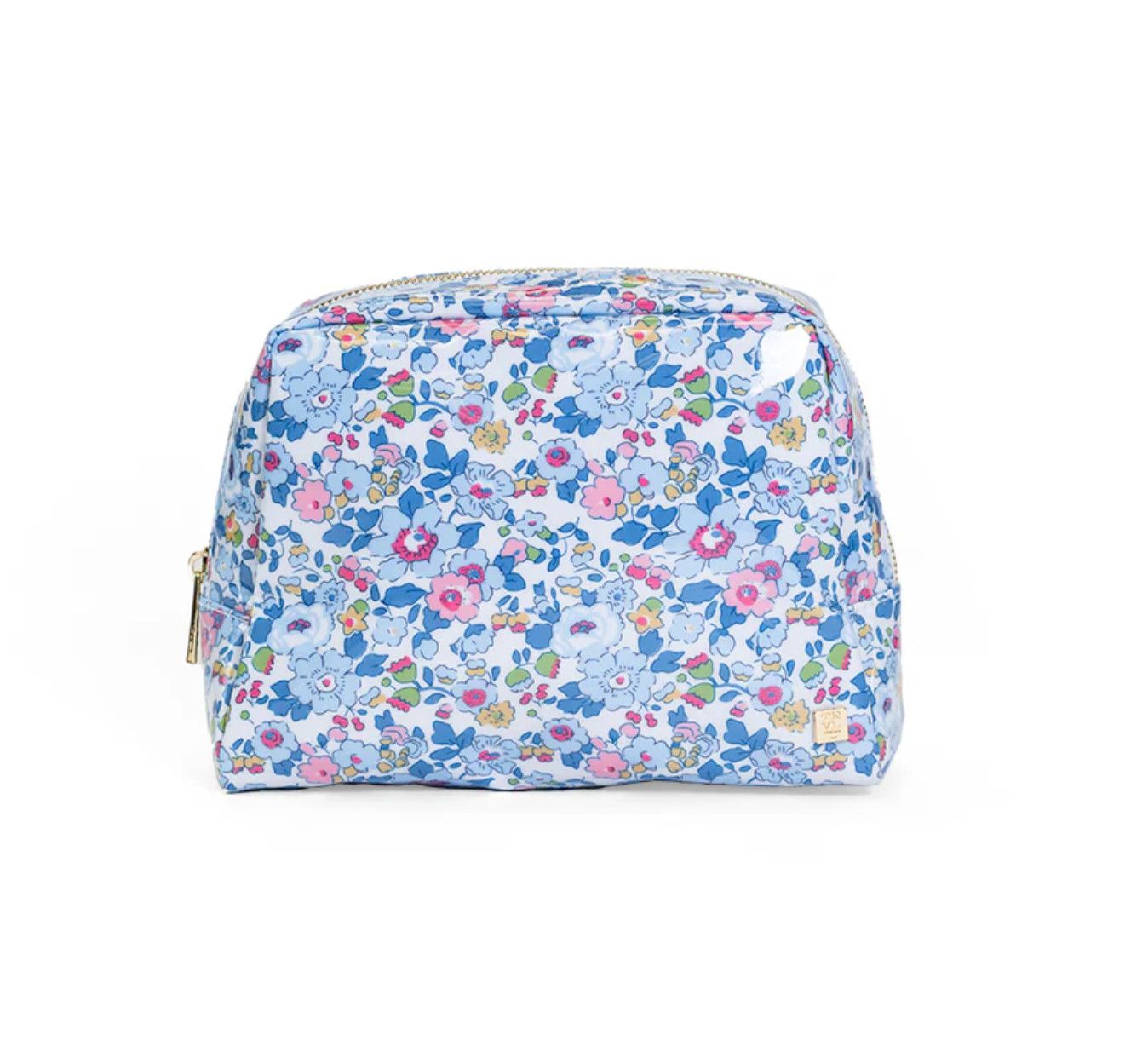 Luxe Gloss Small cosmetic bag-Bridgehampton Floral