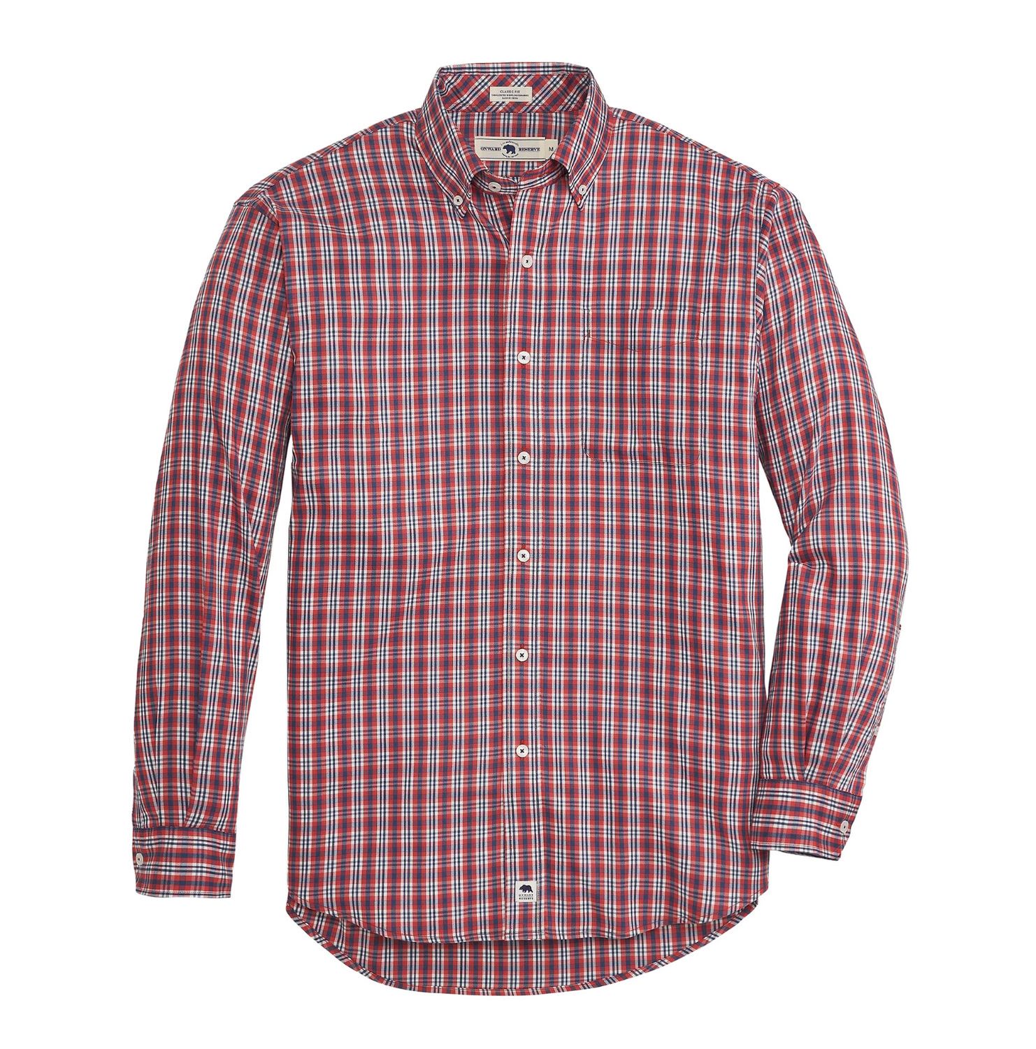 Classic Fit Brushed Performance Twill Sundried Tomato