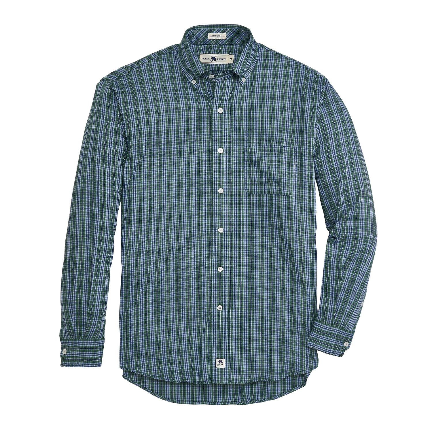 Classic Fit Brushed Performance Twill Smoke Pine