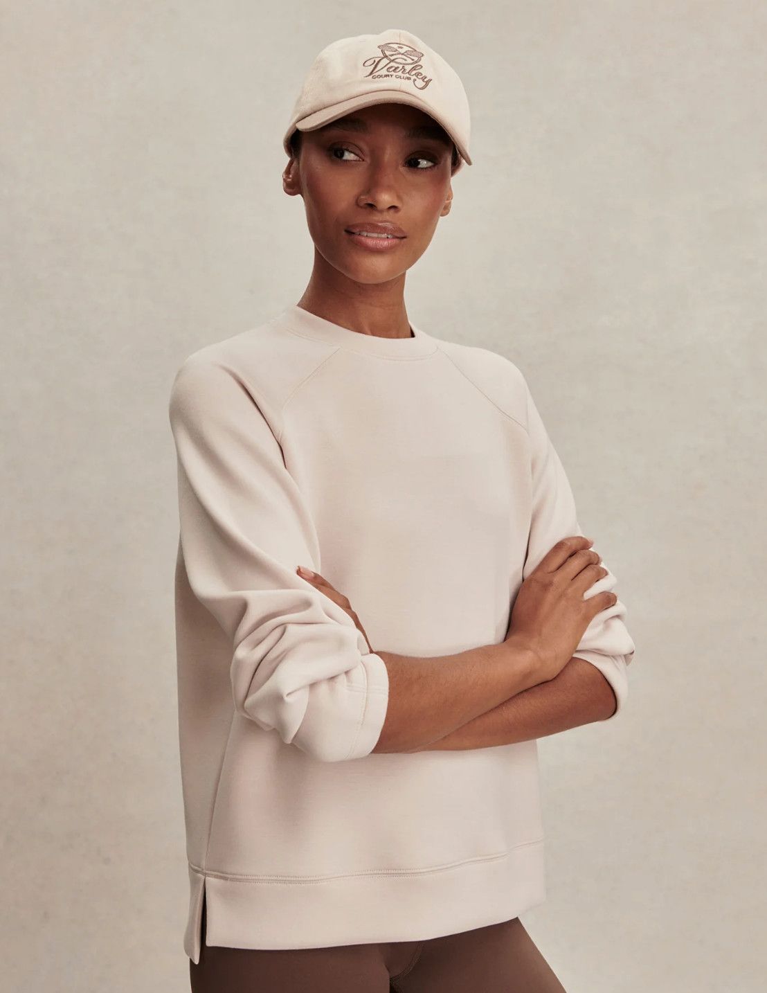 Zosia Crew Neck Midlayer- Silver Grey