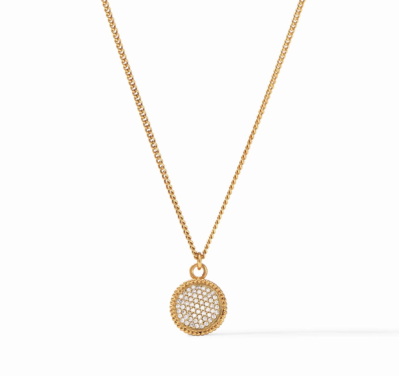 Fleur de Lis Solitaire Necklace Cubic Zirconia