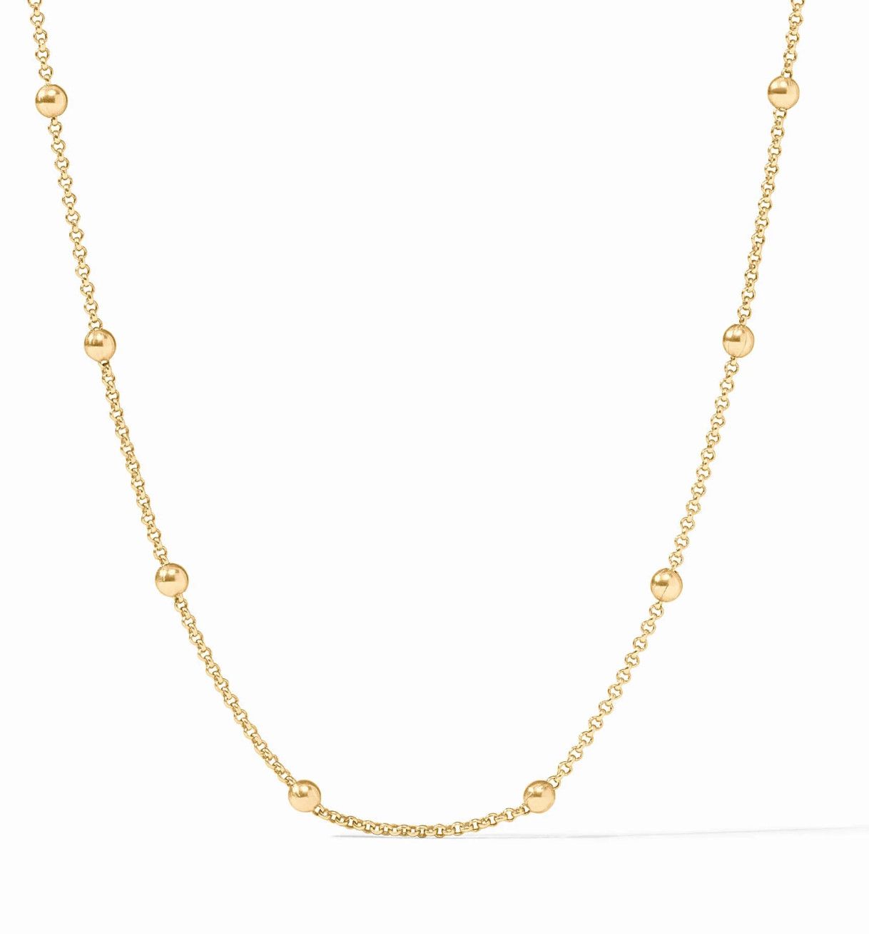 Solara Delicate Station Necklace 24&quot;