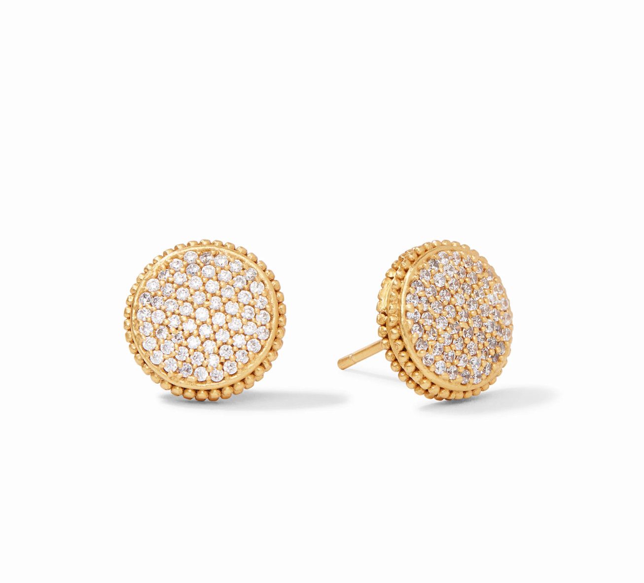 Fleur de Lis Stud Cubic Zirconia
