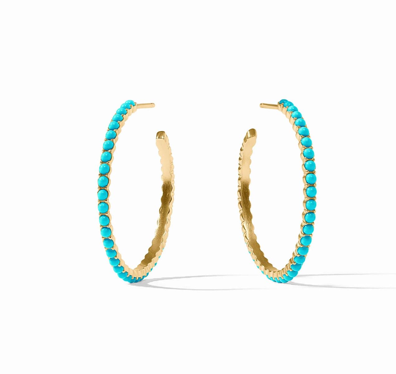 Juliet Hoop Turquoise Blue- M