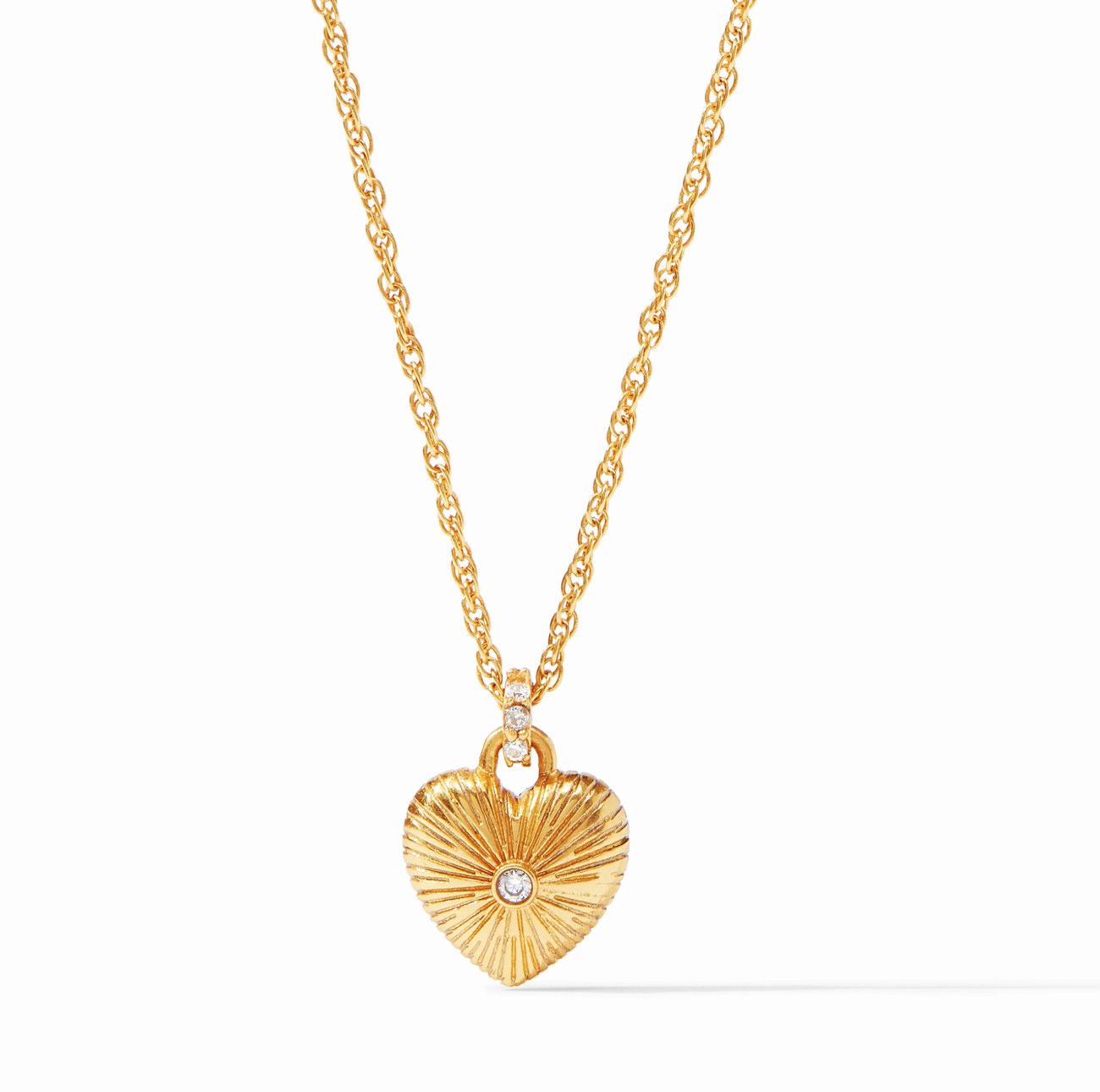 Esme Heart Solitaire Necklace Cubic Zirconia