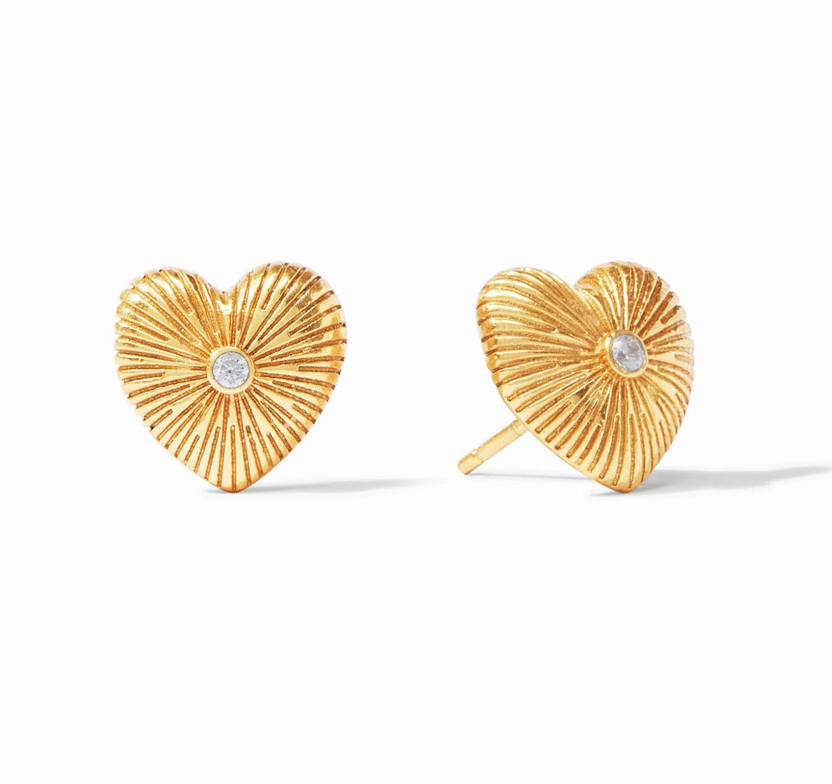 Esme Heart Stud- Cubic Zirconia