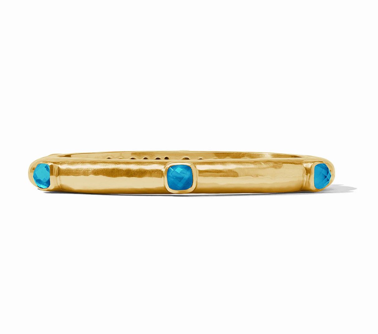Catalina Hinge Bangle Iridescent London Blue