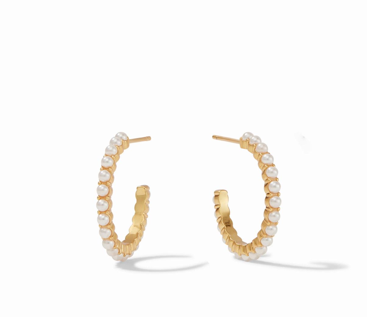 Juliet Hoop- Pearl Small