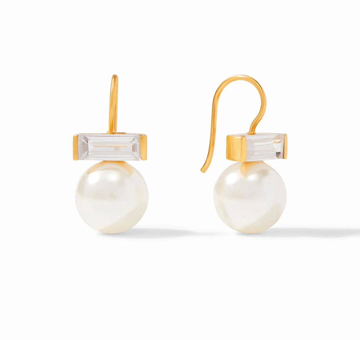 Charlotte Earring - Gold - CZ/ Pearl