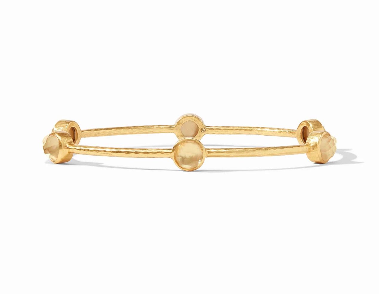 JV Milano Luxe Bangle- Iridescent Champagne- Medium
