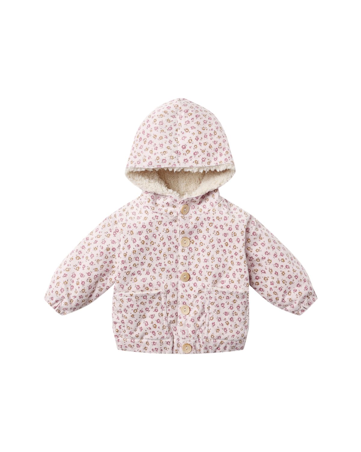 Corduroy Hooded Jacket- Wildflower