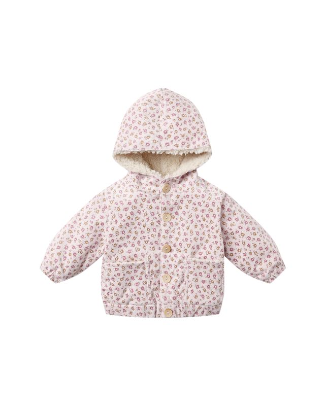 Corduroy Hooded Jacket- Wildflower