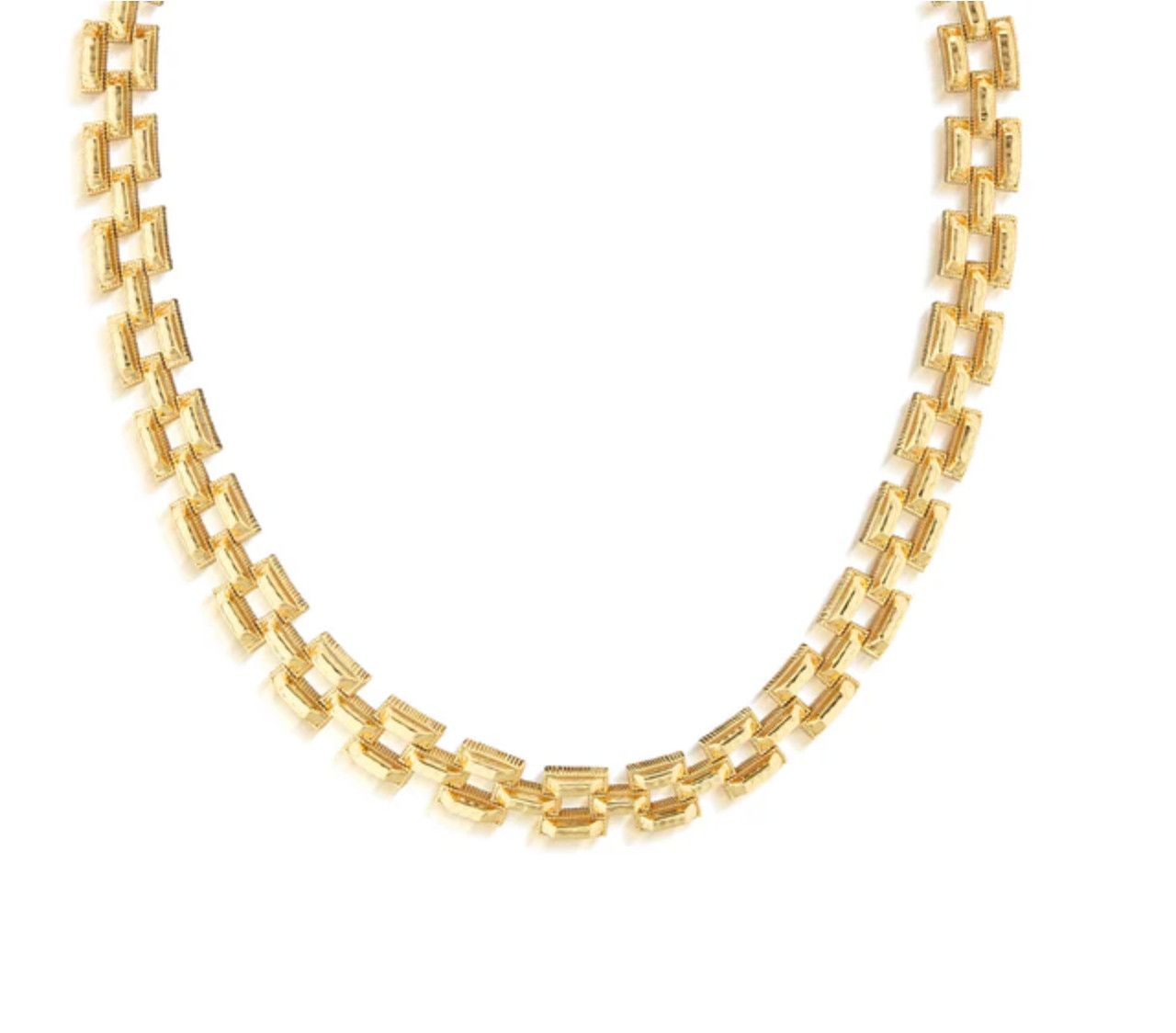 Pathway Petite Link Necklace 17&quot; Gold