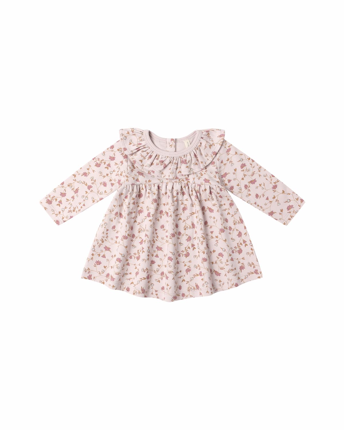Ruffle Collar Jersey Dress- Garden