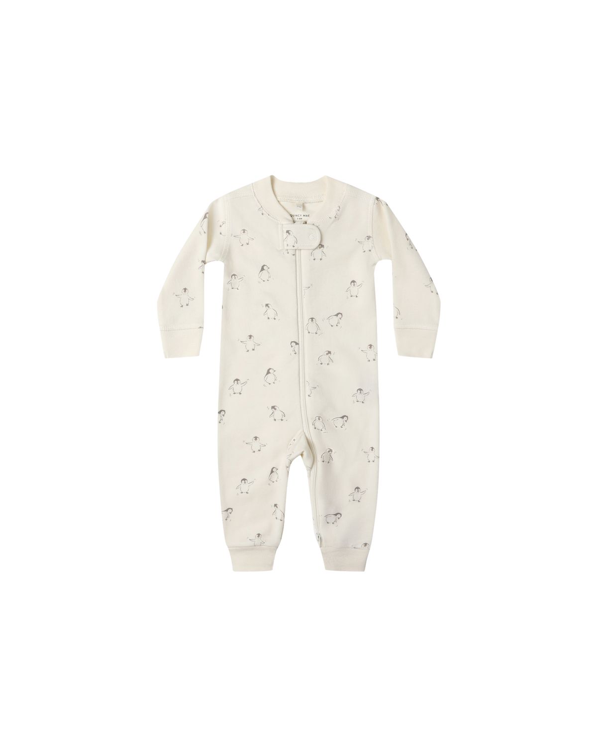 Zip Long Sleeve Sleeper- Penguins
