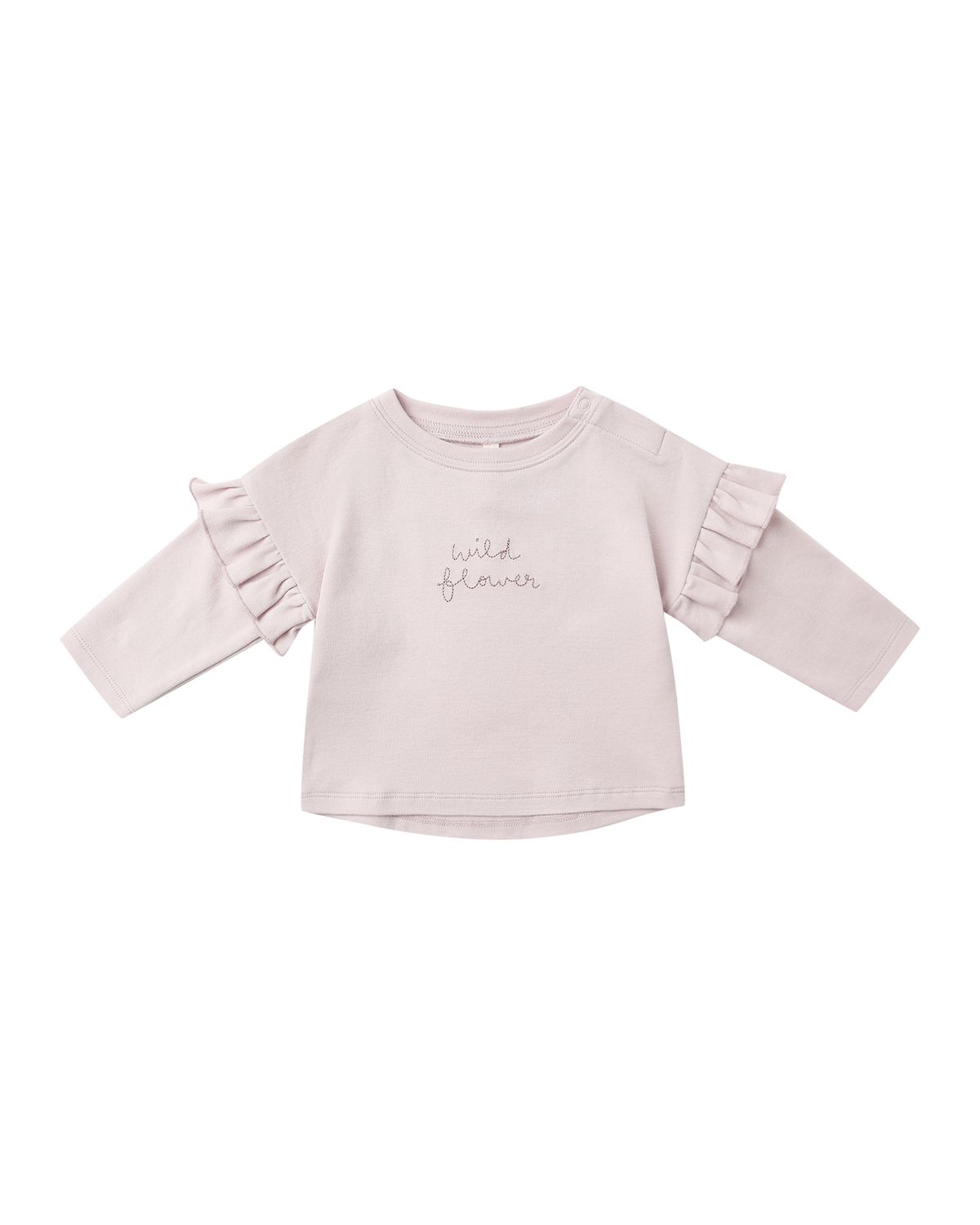 Ruffle LS Tee &amp; Draw String Bottom- Wild Flower