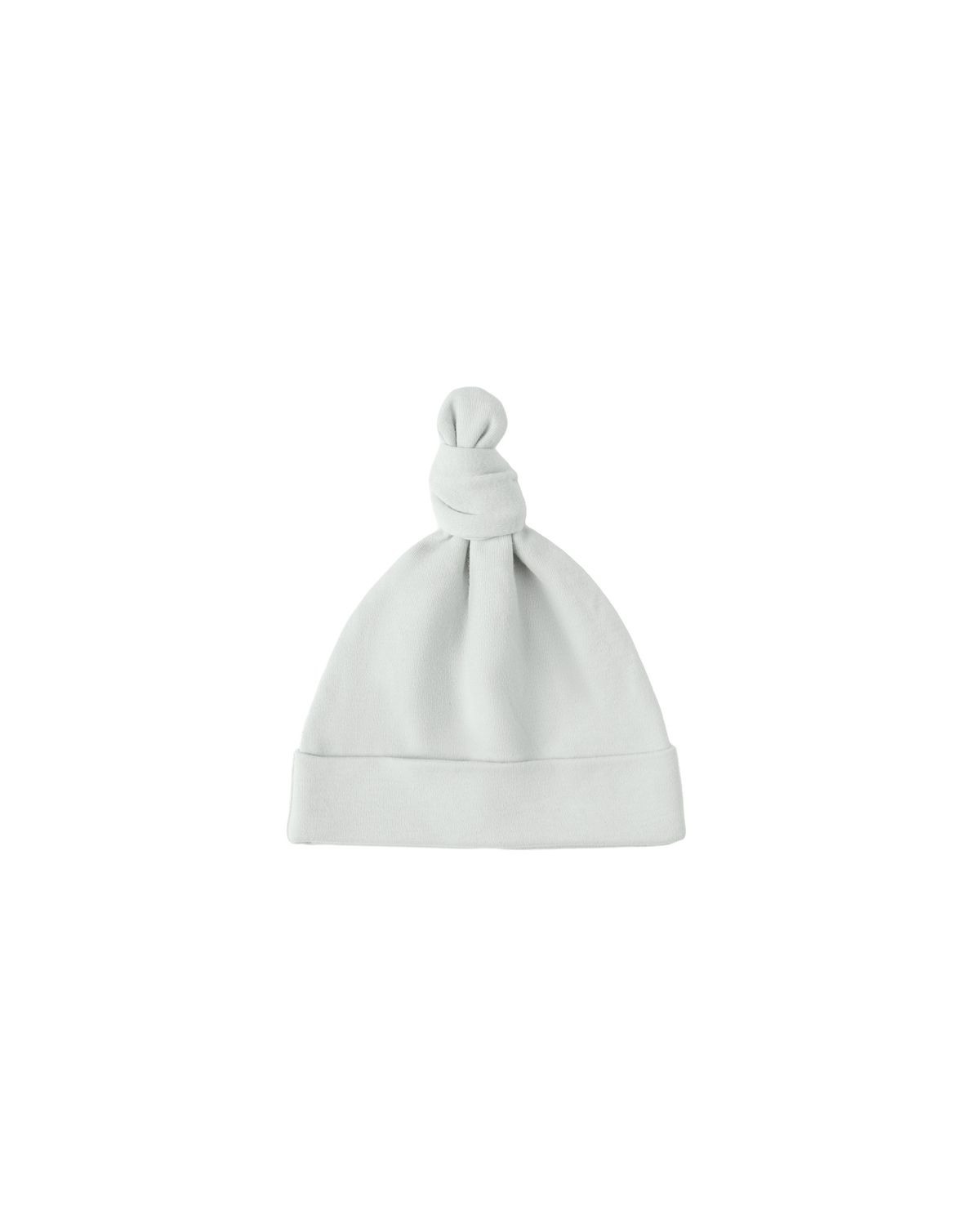 Knotted Baby Hat- Ice Blue
